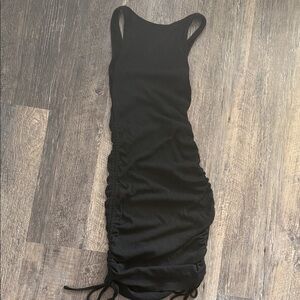 Princess Polly Black Ruched Midi Dress